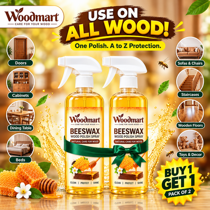 Woodora Beeswax Wood Polish Spray | Buy 1 Get 1 FREE